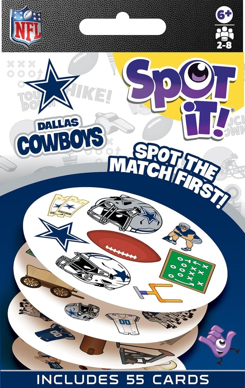 Master Pieces Officially Licensed NFL Dallas Cowboys Spot It Game for Kids and Adults - Image 1